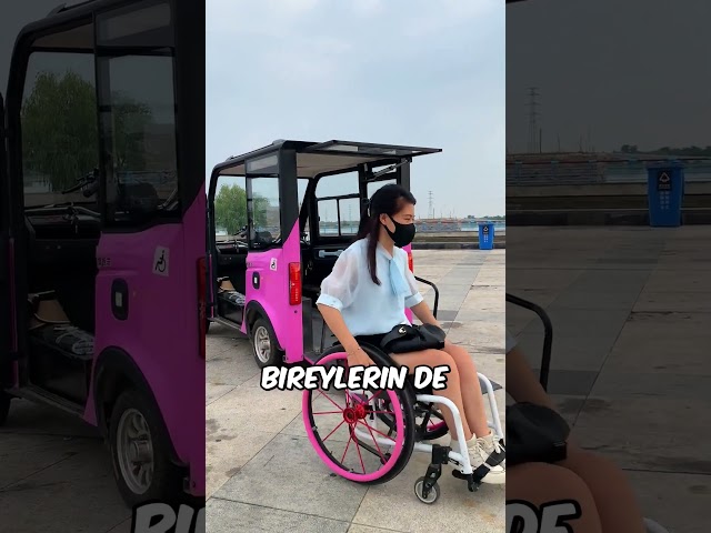 Tekerlekli Sandalyesiyle Aracına Bindi Ve Tek Başına Yola Çıktı.. 🚗 💪