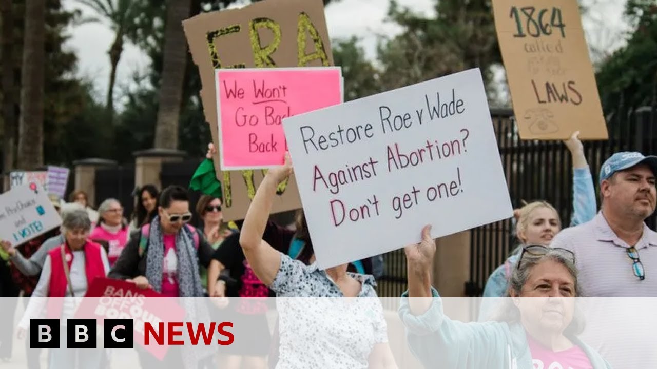 Arizona Supreme Court reinstates near-total abortion ban from 1864 | BBC News