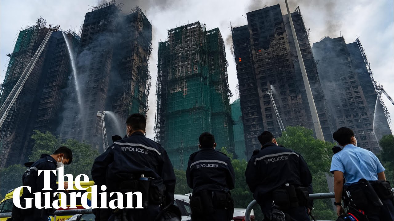 Three arrested as Hong Kong tower fire leaves dozens dead