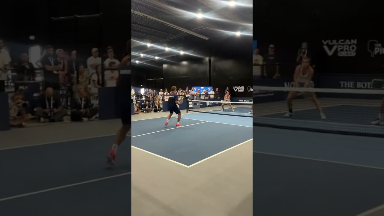 Crazy pickleball smash!