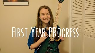 First Year Playing the Electric Guitar - Month by Month Progress