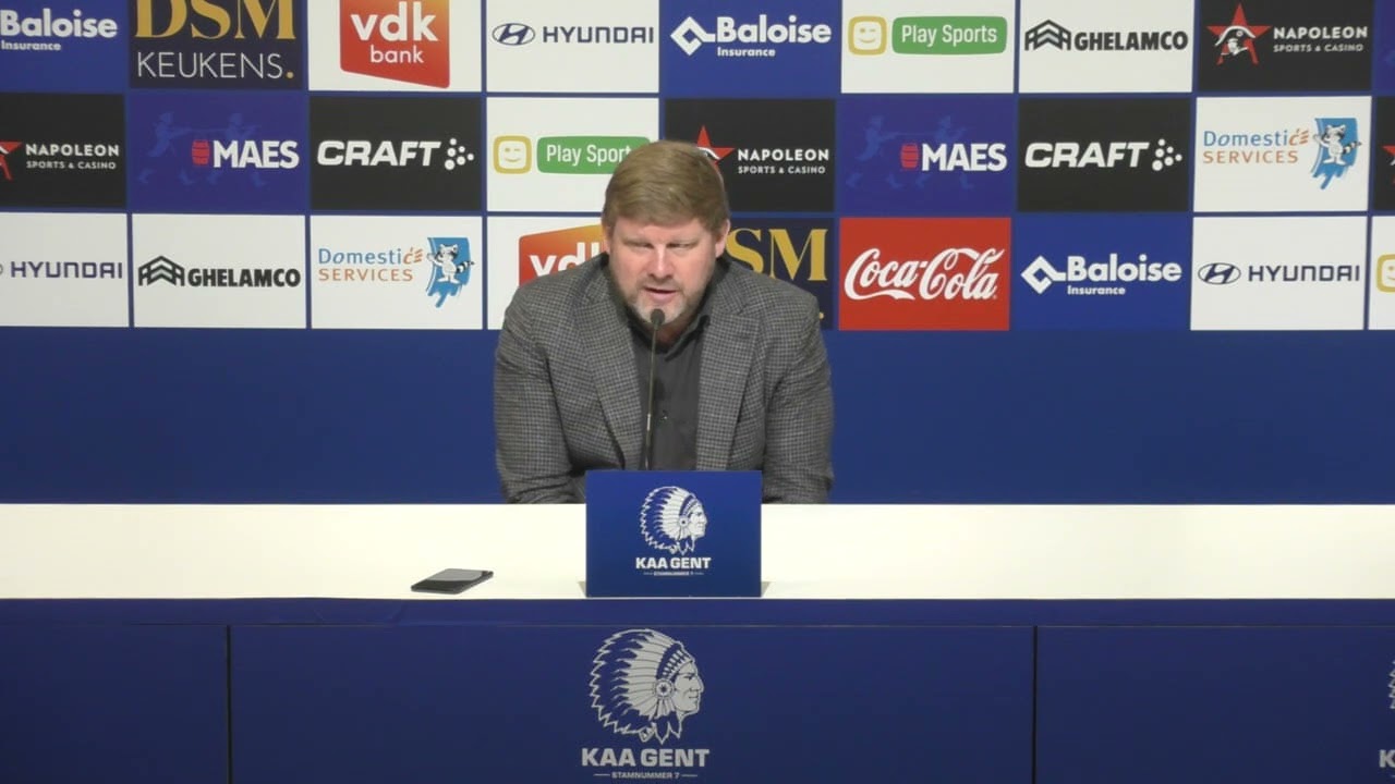 Persconferentie voor KAA Gent - KV Oostende