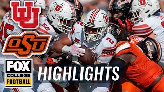 No. 12 Utah Utes vs. No. 14 Oklahoma State Cowboys Highlights | FOX College Football