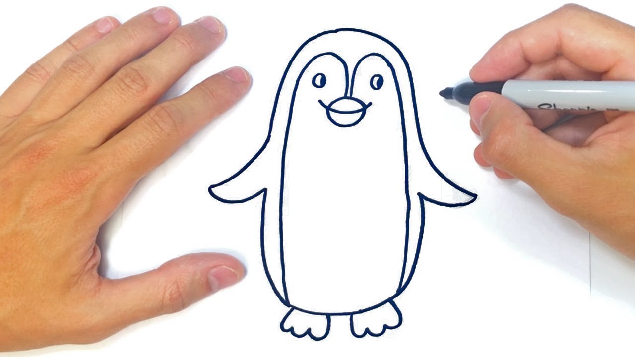 Cómo dibujar un pingüino