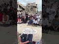 Palestinians in southern Gaza held Eid al-Adha prayers among the ruins of destroyed buildings.  - 00:15 min - News - Video