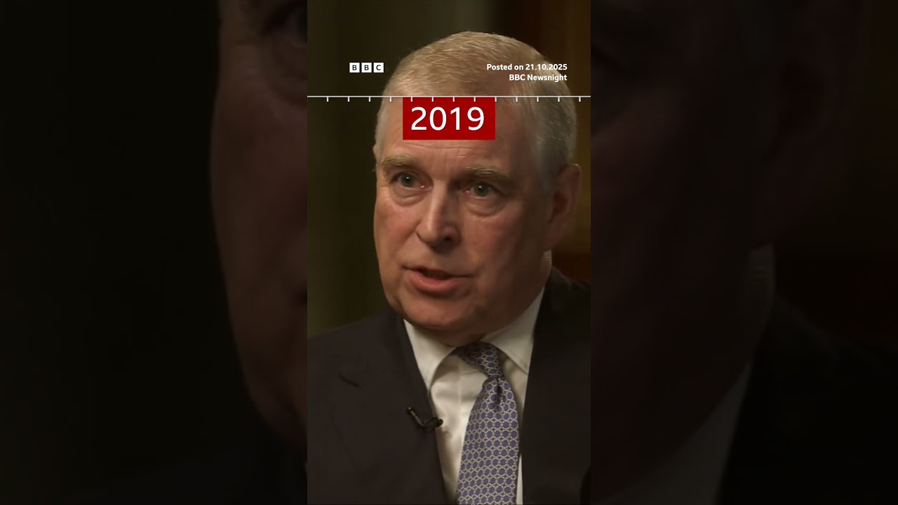Prince Andrew's BBC Newsnight interview from 2019. BBCNews