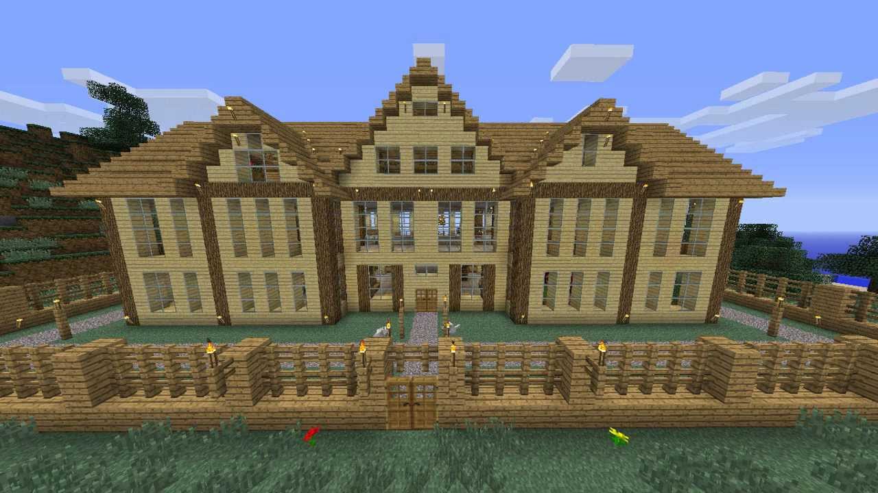 Minecraft Wooden House + Download - YouTube