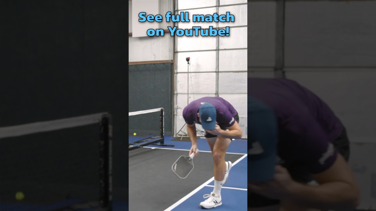 Pickleball pros only get 1/2 of the court against 5.0s!