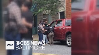 Video shows Baltimore ICE agents detaining people with backlash