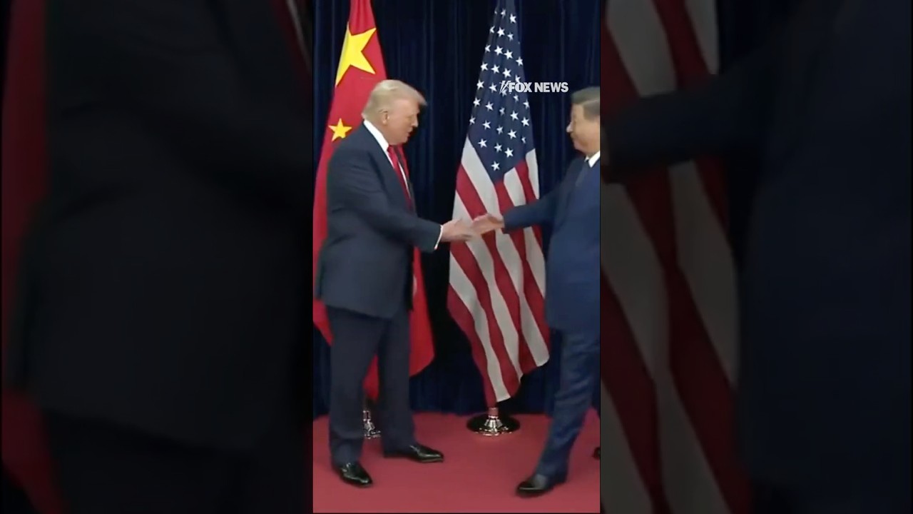 WATCH: Trump, Xi meet face-to-face for first time in years #shorts #trump #china #xjinping #us