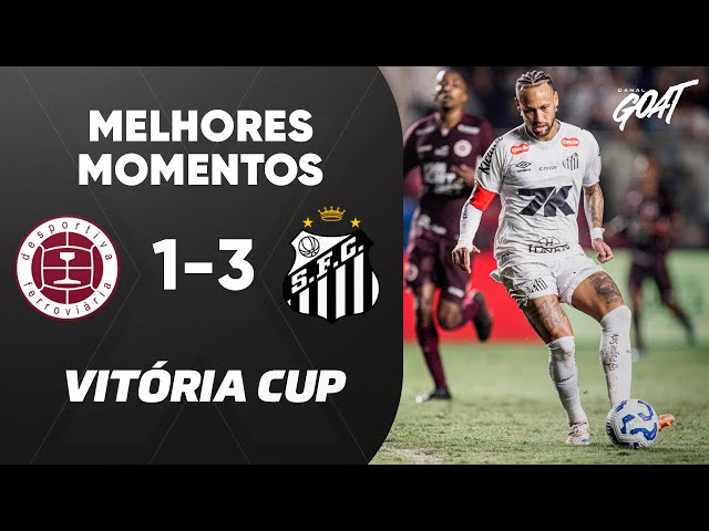 NEYMAR MARCA E SANTOS VENCE DESPORTIVA FERROVIÁRIA NA VITÓRIA CUP | MELHORES MOMENTOS
