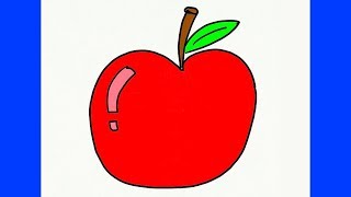 איך מציירים תפוח
