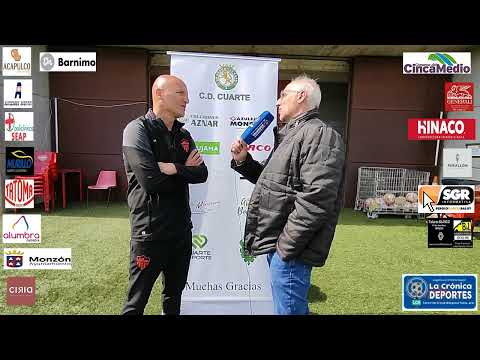 ISMAEL  MARIANI (Entrenador Monzón) Cuarte 0-0 At.Monzón Alumbra / J 26 / 3ª División