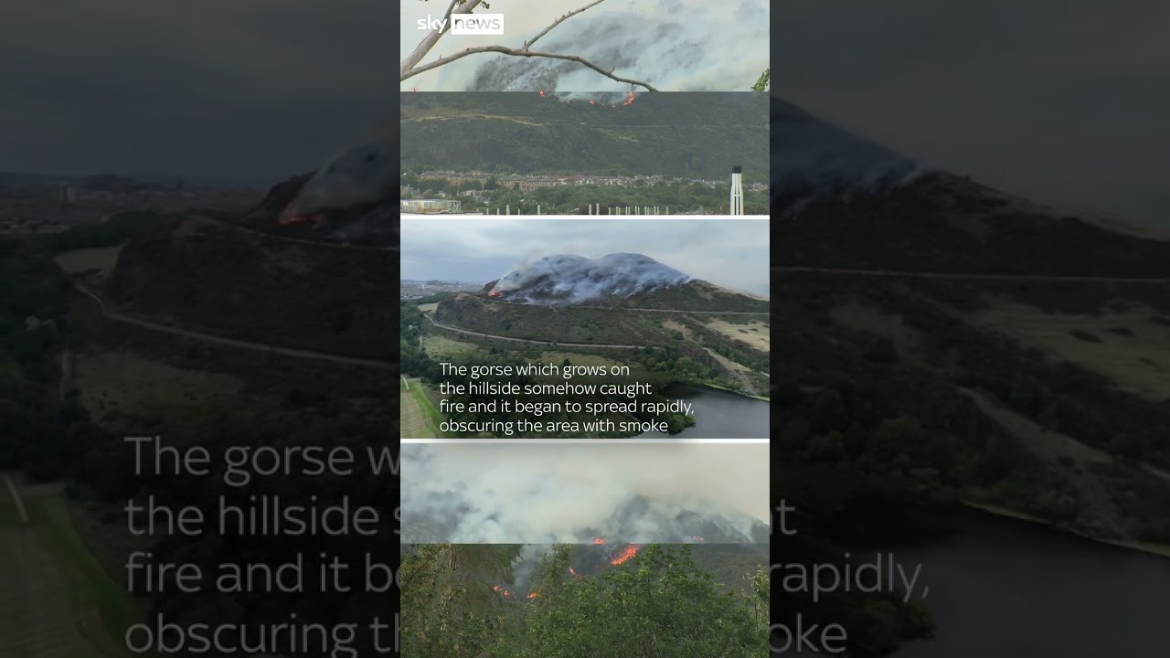 Huge fire breaks out on Scottish landmark