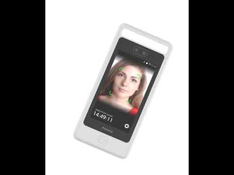 Anviz FaceDeep 5 rilevatore facciale e card IP65 per esterno la forma è identica ad uno smartphone