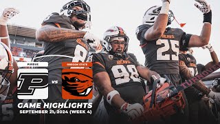 Oregon State vs. Purdue Highlights | 2024 Pac-12 Football