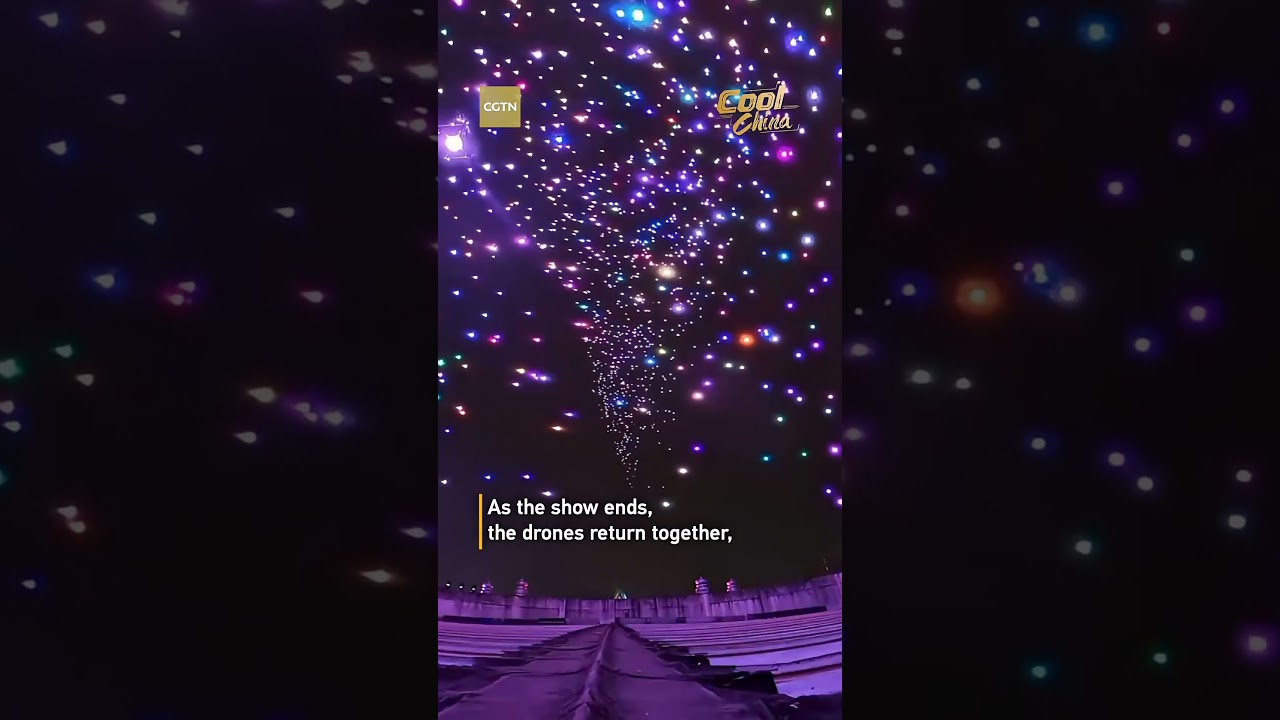 3 000 drones illuminent le ciel pour le Nouvel An chinois