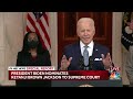 Biden: Ketanji Brown Jackson Has Extraordinary Qualifications To Serve on Supreme Court  - 12:32 min - News - Video
