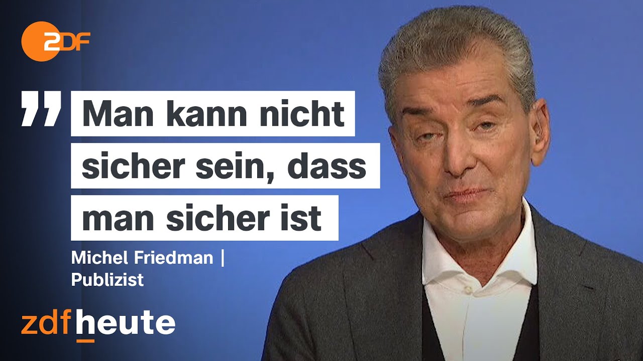 Jüdisches Leben in Deutschland: Michel Friedman über Anfeindung, Unsicherheit, Rechtfertigungsdruck