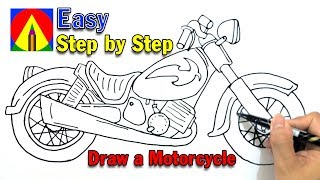 איך לצייר אופנוע