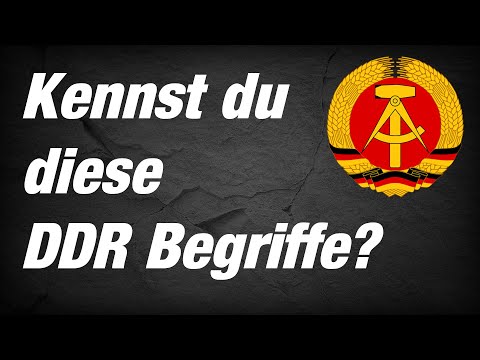GDR terms the West doesn't know! Or do they?