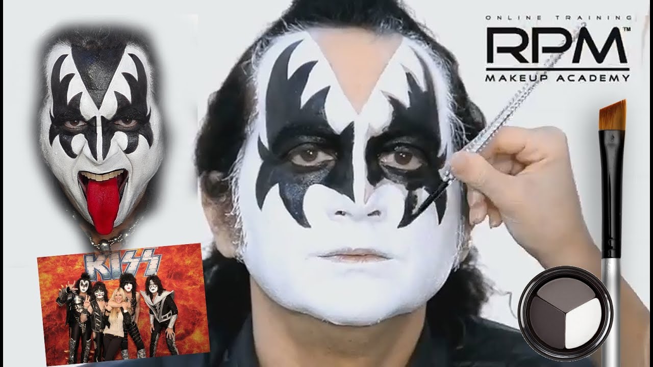 kiss-face-paint-kiss-painting-hair-painting-gene-simmons-makeup-gene-simmons-kiss-makeup