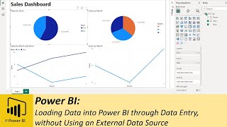 Power BI: Loading Data into Power BI through Data Entry, without Using an External Data Source