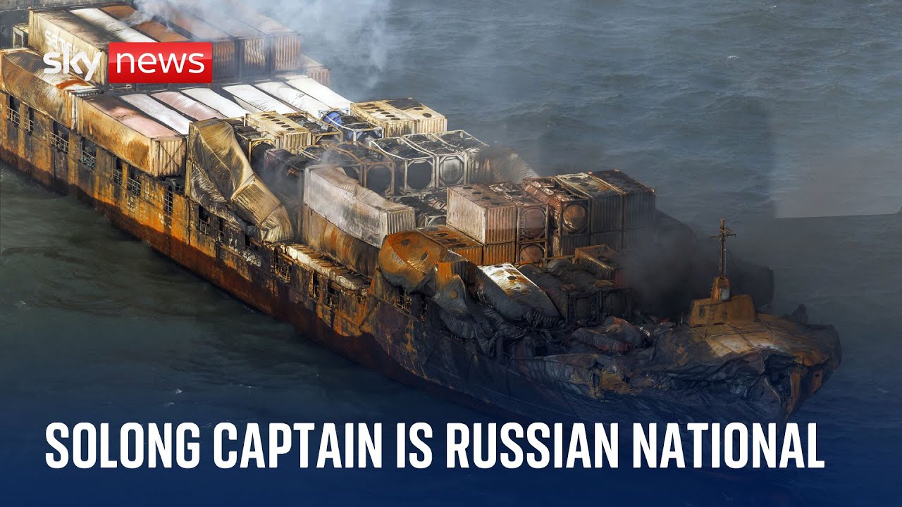Captain of container ship involved in North Sea crash is Russian national, company says