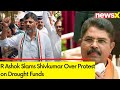 He is a lie Ramaih | R Ashok Slams Shivkumar Over Protest on Drought Funds | Ktaka Water Crisis