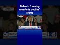 Trump lists litany of what Biden puts before America #shorts  - 00:58 min - News - Video