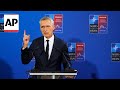 Stoltenberg arrives for informal meeting of NATO foreign ministers in Prague