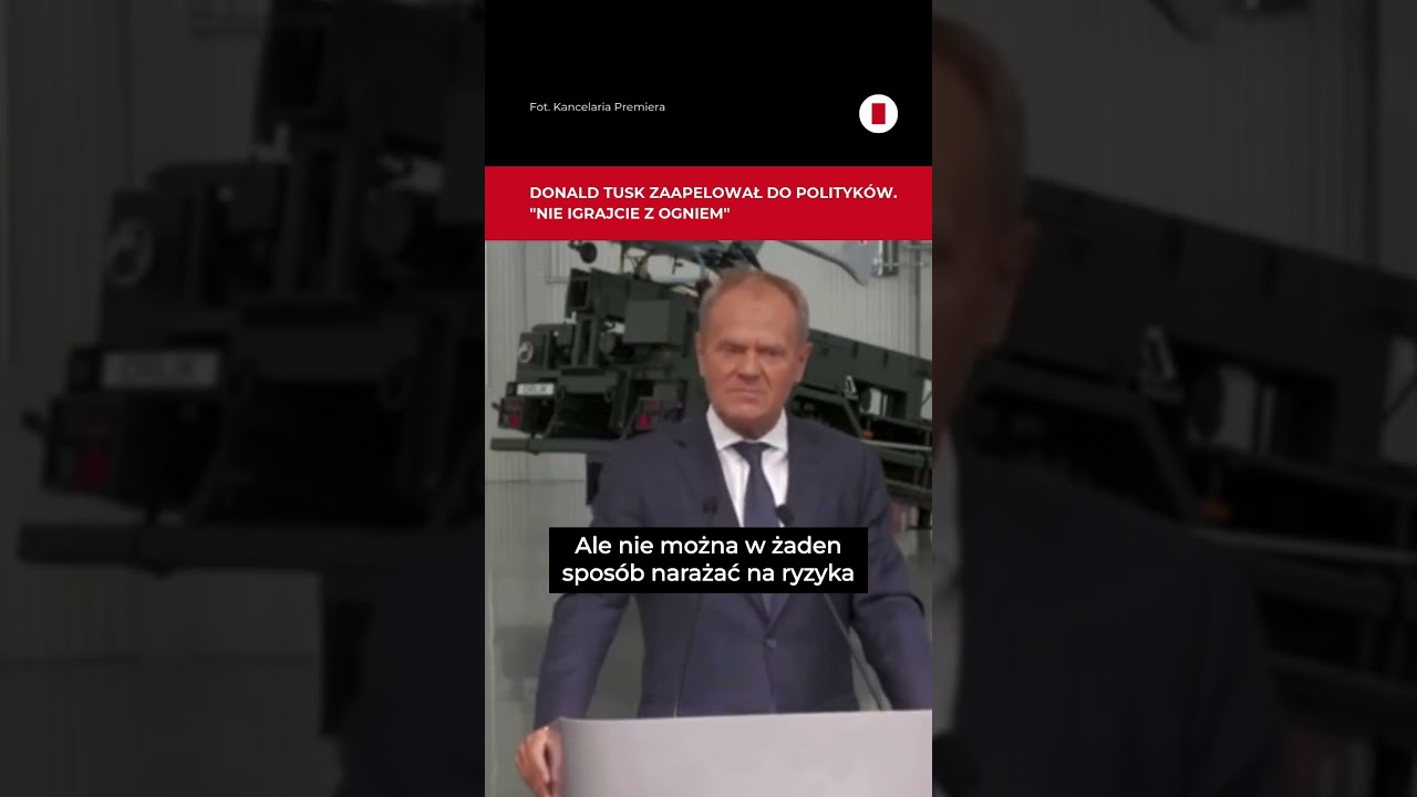 Tusk zaapelował do polityków. " To nie jest tylko kwestia przyzwoitości" #shorts