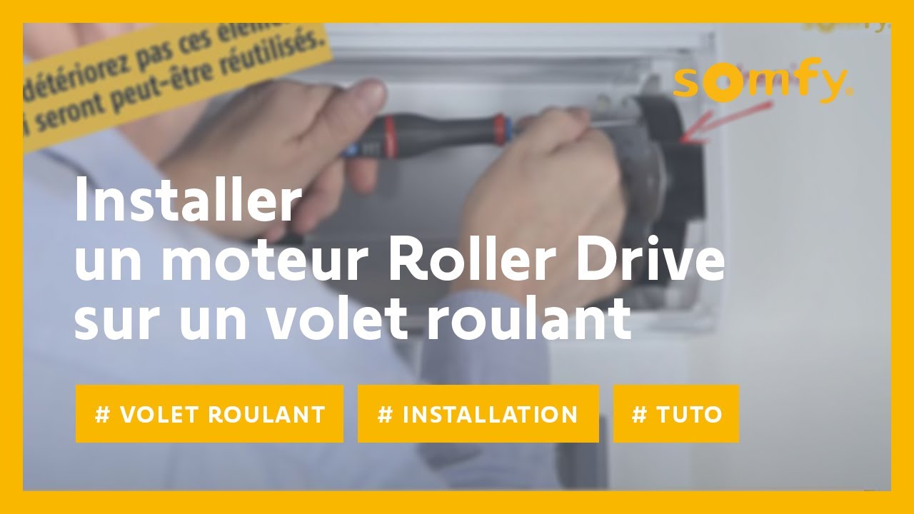 Somfy Volet Roulant Installez Votre Moteur Roller Drive Youtube