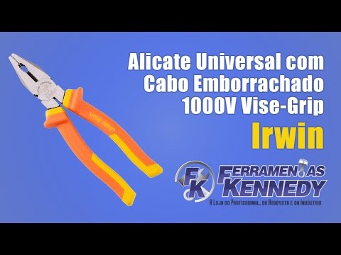 Alicate Universal 8" Com Cabo Emborrachado 13981 Irwin Vise-gripe - Vídeo explicativo