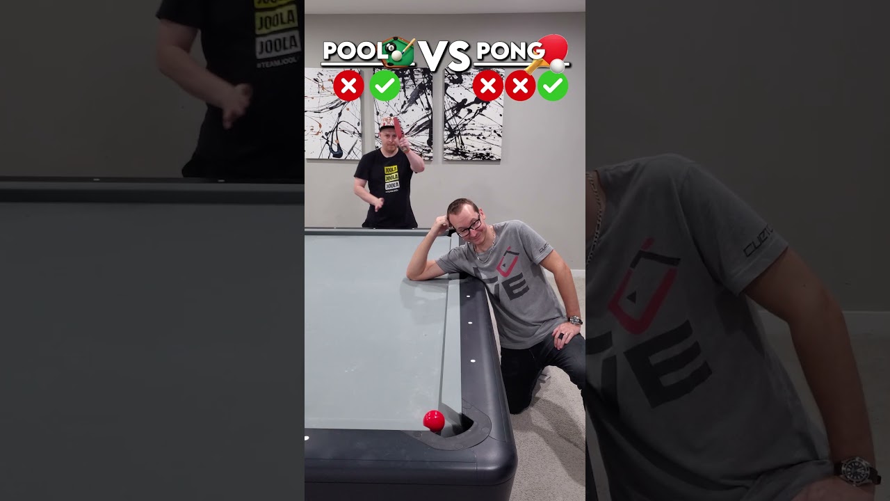 Table Tennis 🏓 🆚 Pool 🎱 with @MHTableTennis 😁❌✅#8ballpool #snooker #billiards