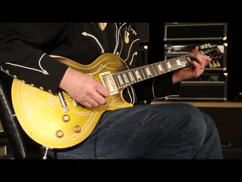 Gibson Custom Shop Billy Gibbons 1957 Pinstripe Les Paul Goldtop Aged  •  SN: GIBBONSGT046