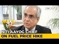 Niti Aayog calls for tax cut on fuel prices