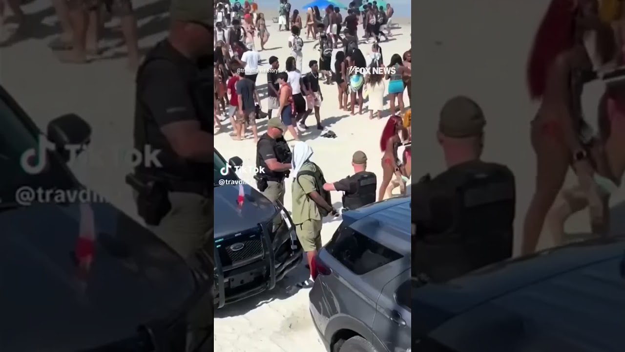 Florida spring breakers CLEAR OUT as police surge Daytona Beach #foxnews #news #shorts