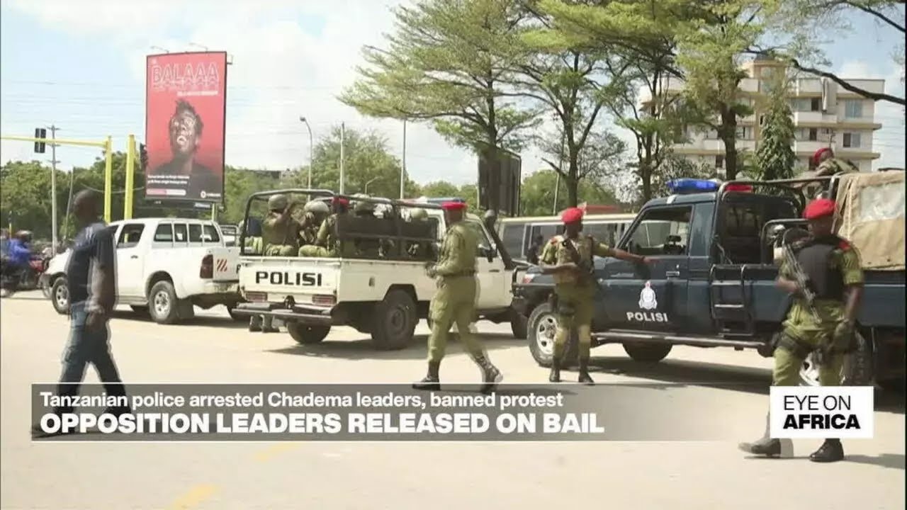 Tanzania releases arrested opposition leaders, blocks protest • FRANCE 24 English