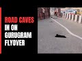 Portion Of Road On Gurugram Flyover Caves In