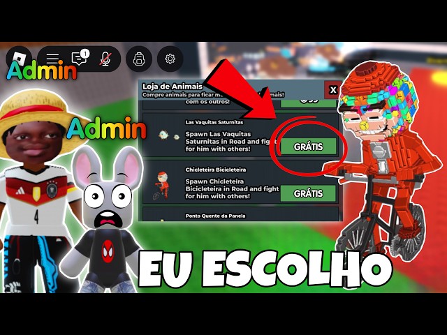 USEI SORTE INFINITA de ADM e FIZ UMA BASE SÓ DE CHICLETERA no ROUBE O BRAINROT