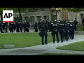 Police break up pro-Palestinian camp at University of Michigan