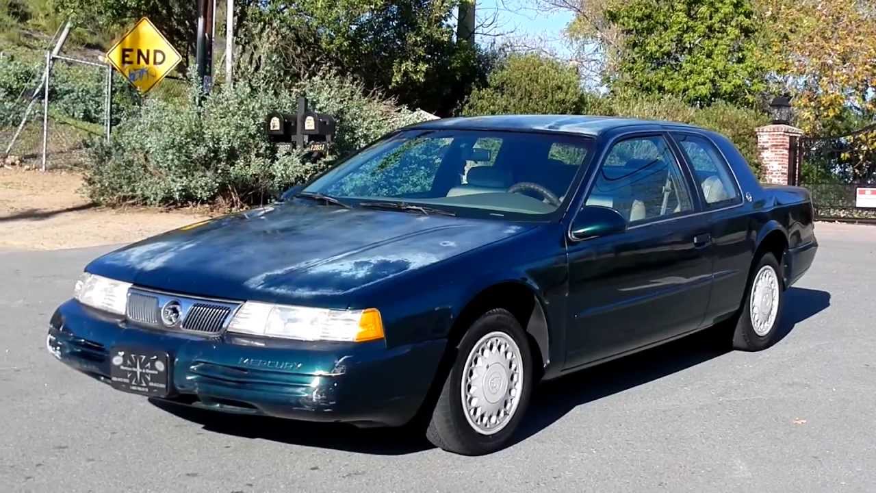 94 Mercury Cougar XR7 1 Owner 40k Orig mile MPG For Sale $2500 - YouTube