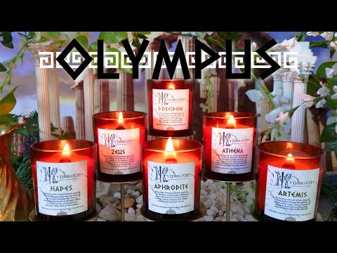 Experience the Olympus Collection from Mythologie Candles!