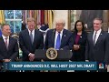 Trump announces D.C. will host the 2027 NFL draft  - 01:44 min - News - Video