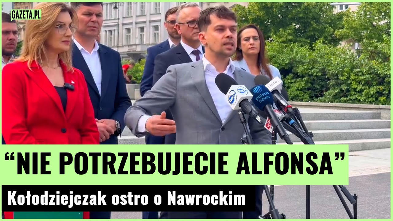 Kołodziejczak ostro uderza w Nawrockiego! Nazwał go "alfonsem" | Gazeta.pl