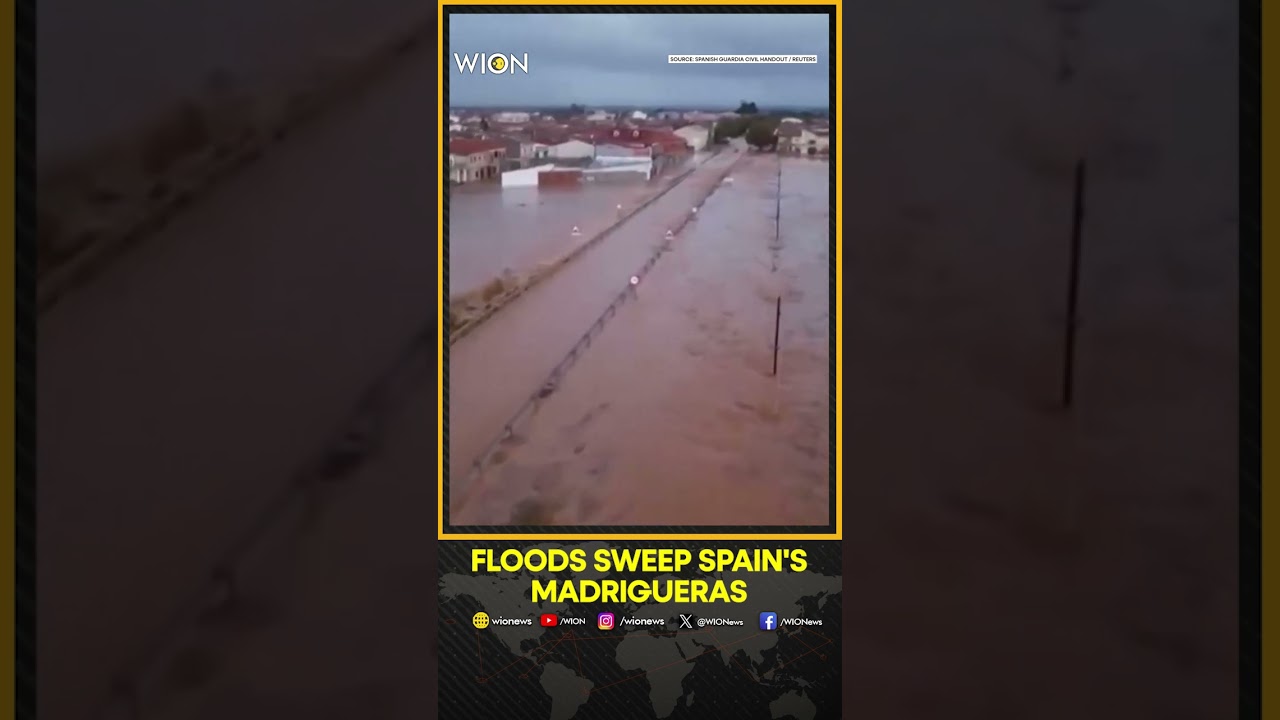 Drone Shows Floods in Spain After Heavy Rains | Wion Shorts