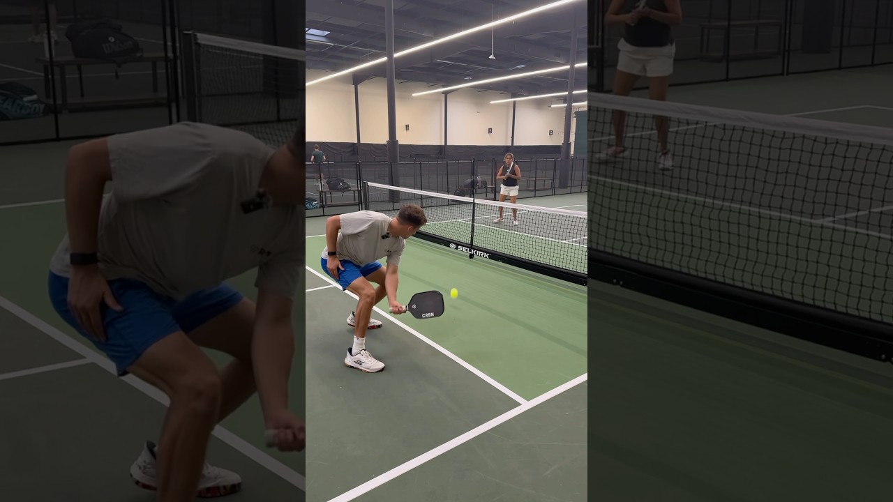 How to hit a backhand dink in pickleball! #pickleball #pickleballtips #shorts
