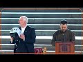 Zelenskiy presents UK parliament speaker with pilots helmet - 01:03 min - News - Video