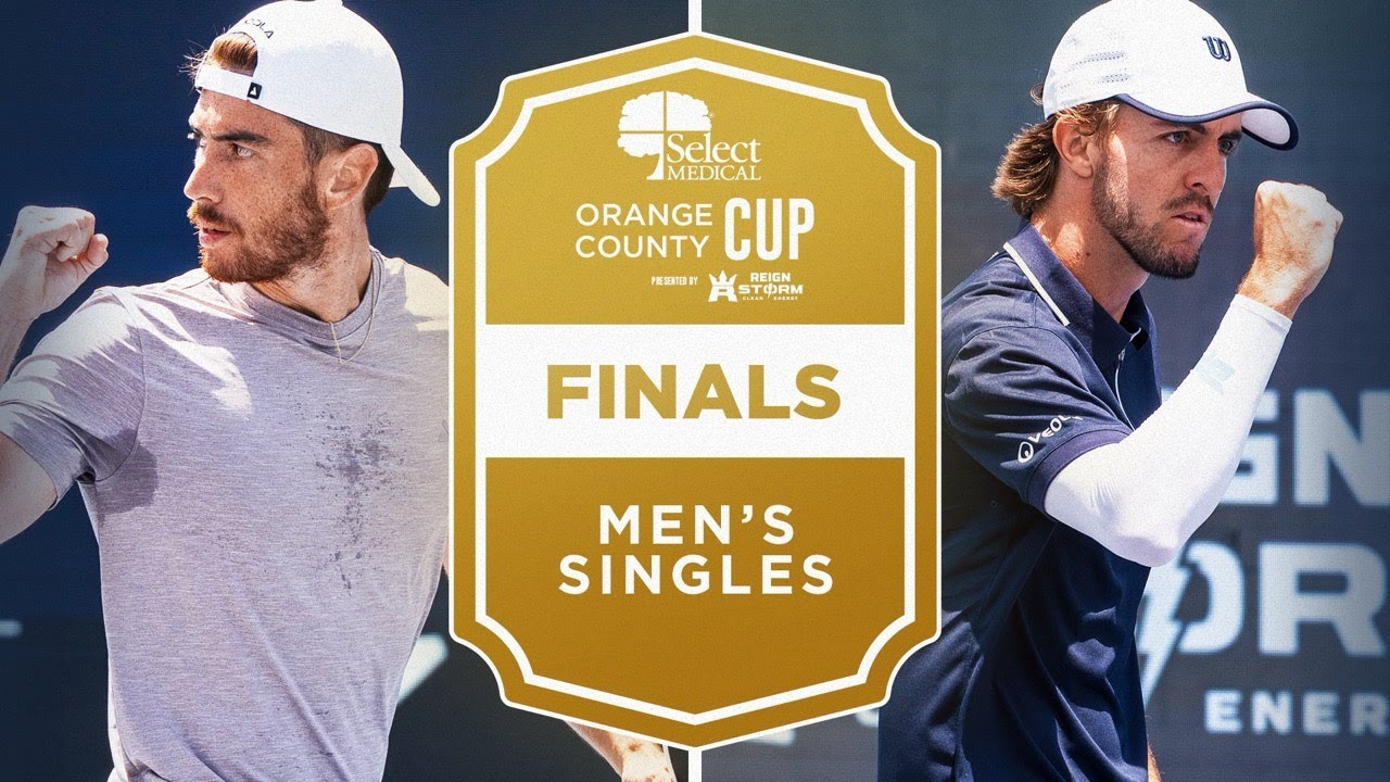Federico Staksrud vs Hunter Johnson at the Select Medical Orange County Cup